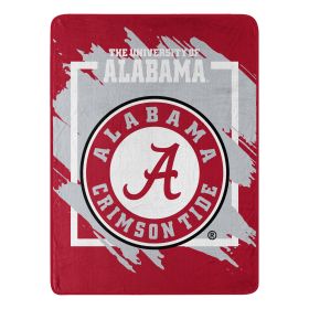 ALABAMA OFFICIAL NCAA "Dimensional" Micro Raschel Throw Blanket; 46" x 60"