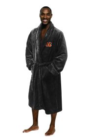 Bengals OFFICIAL NFL Men's L/XL Silk Touch Bath Robe; 26" x 47"