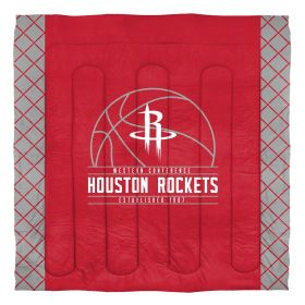 Rockets OFFICIAL NBA "Reverse Slam" Full/Queen Comforter & Sham Set; 86" x 86"