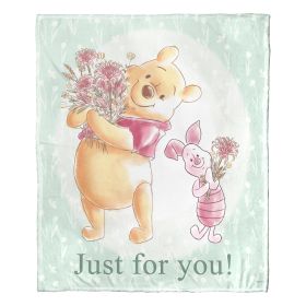 Winnie the Pooh; Meadow Frolic Aggretsuko Comics Silk Touch Throw Blanket; 50" x 60"