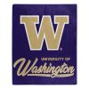 Washington OFFICIAL NCAA "Signature" Raschel Throw Blanket