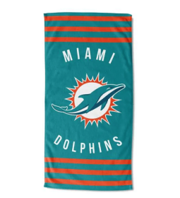 Dolphins OFFICIAL "Stripe" Beach Towel