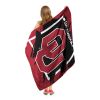 OKLAHOMA OFFICIAL NCAA "Halftone" Micro Raschel Throw Blanket; 46" x 60"