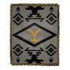 Ent 019 Yellowstone-Waffle Aztec Woven Jacquard Throw