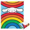 Cinnamoroll; Rainbow Roll Aggretsuko Comics Silk Touch Throw Blanket; 50" x 60"