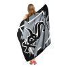 WHITE SOX OFFICIAL MLB "Walk off" Micro Raschel Throw Blanket; 46" x 60"