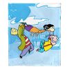 Cartoon Network's Ed Edd n Eddy Silk Touch Throw Blanket, 50" x 60", Running Through