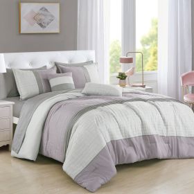 Ena 9 Pieces Comforter Set (size: QUEEN)