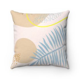 Blue Leaf Cushion Home Decoration Accents - 4 Sizes (size: 14" x 14")